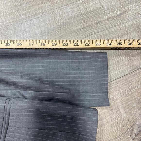 Brooks Brothers Blazer Womens 6 Gray Pinstripe Super 110s Wool Italy Jacket - Picture 5 of 13